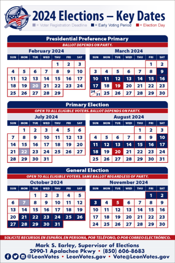 2024 Election Dates Card - page 1638225361478605185